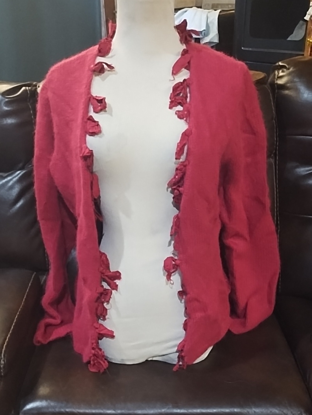 J. Jill Raspberry Open-Front Women's Cardigan